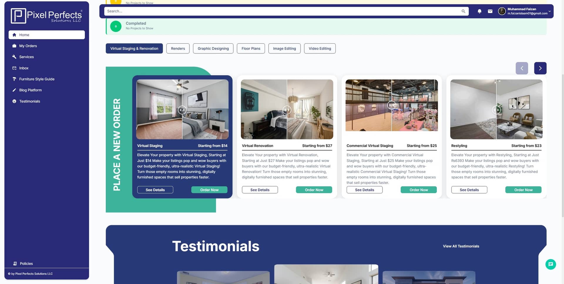 Order Now - Pixel Perfects Solutions LLC
