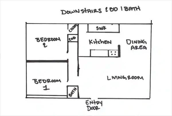3d Floor Plan 2 Before-Pixel Perfects Solution-LLC